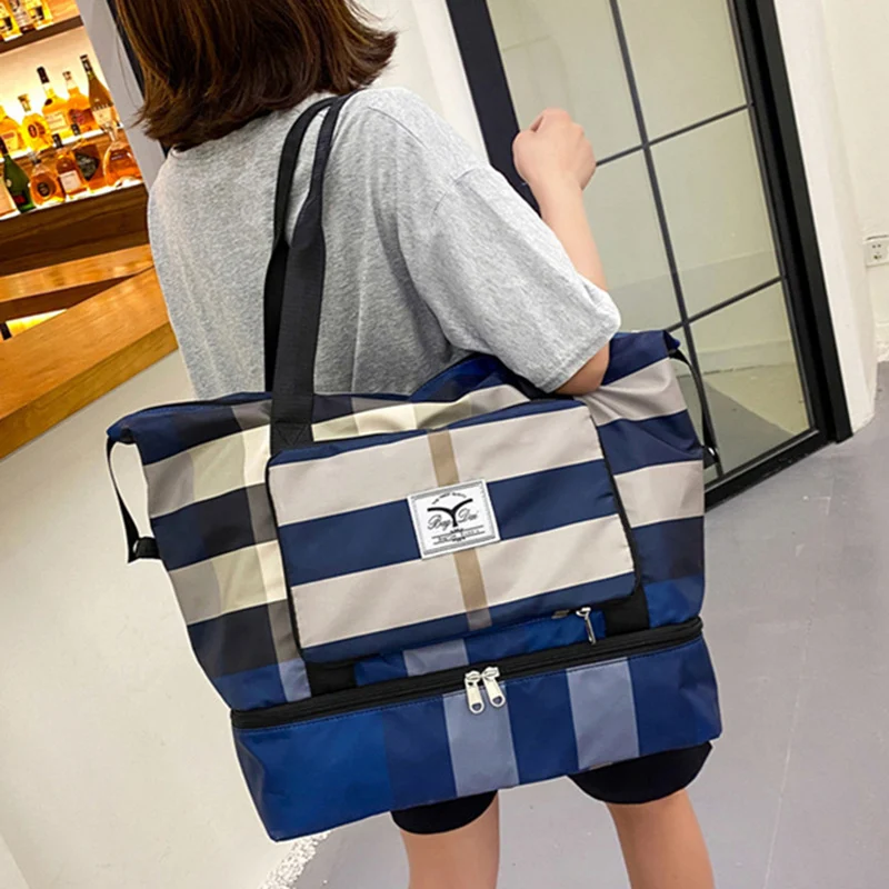 Foldable Travel Duffel Bag Fitness Gym Waterproof Dry - Image 4