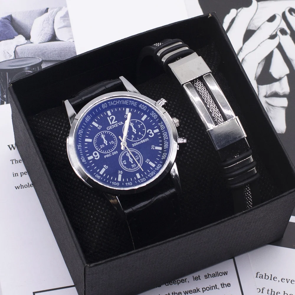 Blue Light Glass Wrist Watch Men Watches - Image 2