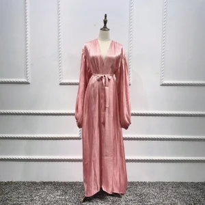 Eid Muslim Abaya Dress Kimono for Women Fashion Shining