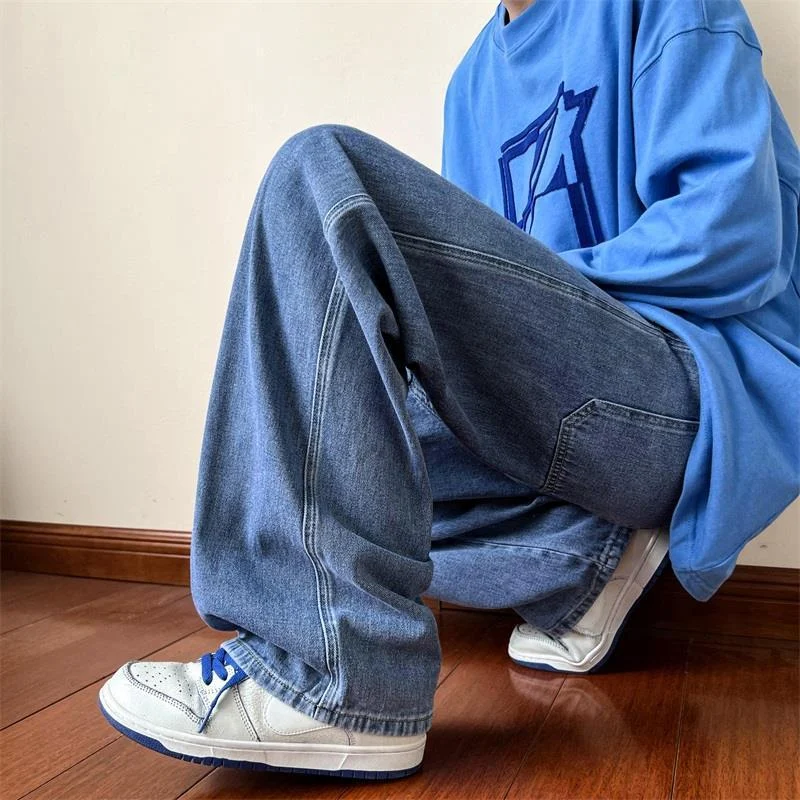 Distressed Straight Jeans For Men - Image 2