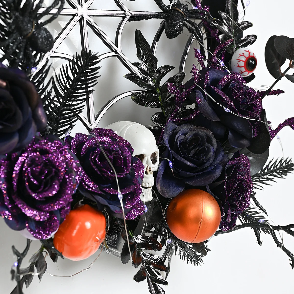 Halloween Decorations Spider Skull Vine Ring Artificial - Image 5
