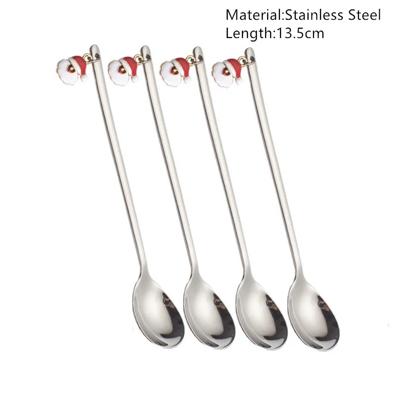 Merry Christmas Spoons Xmas Party Tableware Ornaments - Image 10