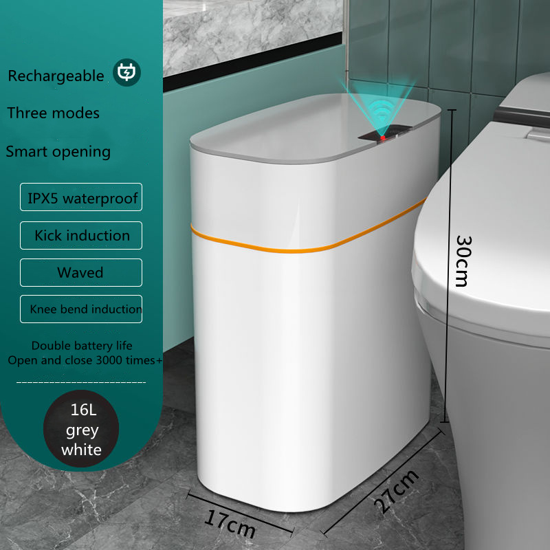 Smart Trash Can with Lid for Bedroom and Living Room - Image 10