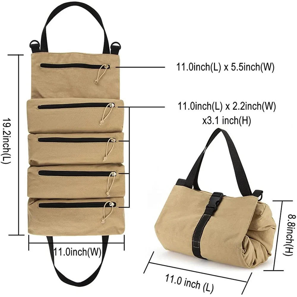 Super Roll Tool Roll Multi-Purpose Roll Up Tool Bag - Image 7