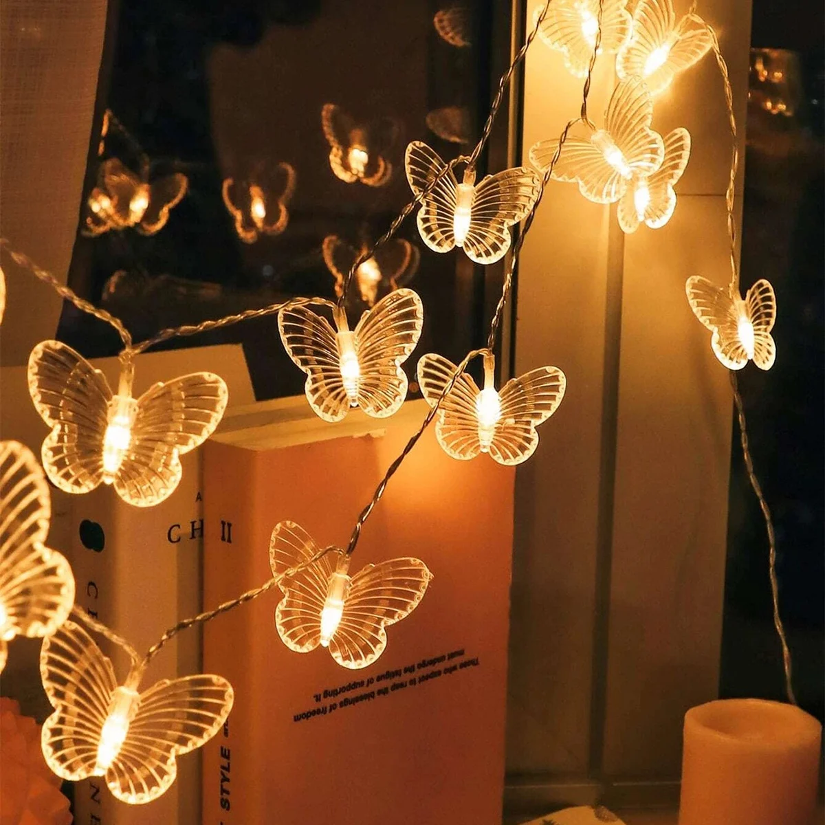 3 Meters 20 Lights Butterfly Christmas Decoration Light