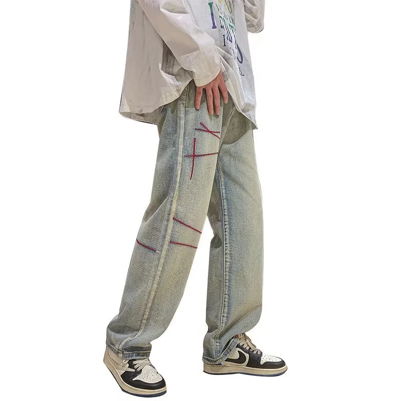 American Loose Straight Jeans For Men - Image 5