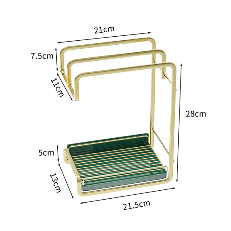 Sponge Holder Wall Mounted Kitchen Organizer Dish - Image 6