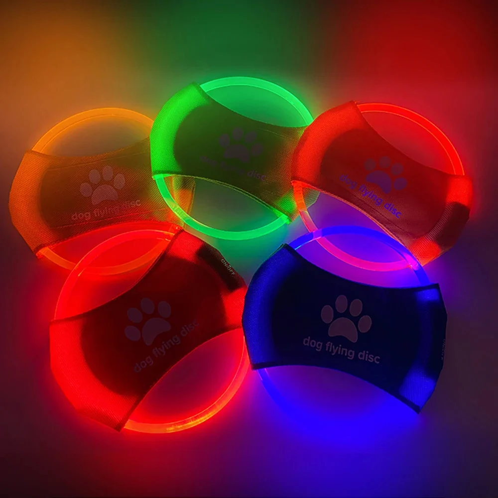 Dog Flying Discs Light Glowing LED LuminousTrainning - Image 4