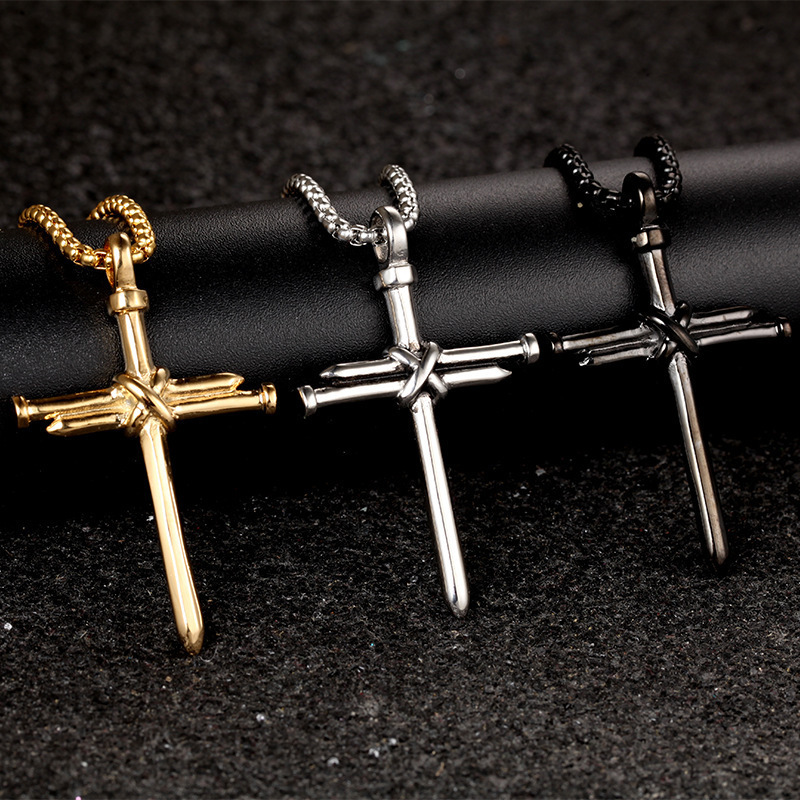 Men's Stainless Steel Cross Necklace