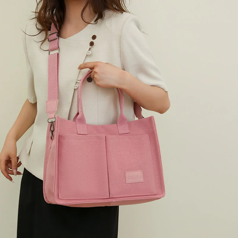 Casual Daily Canvas Tote Shoulder Bags Women Mommy Bag - Image 2