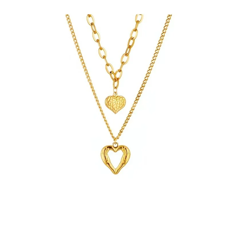 Titanium Steel Angel Wings Love Necklace Irregular - Image 5