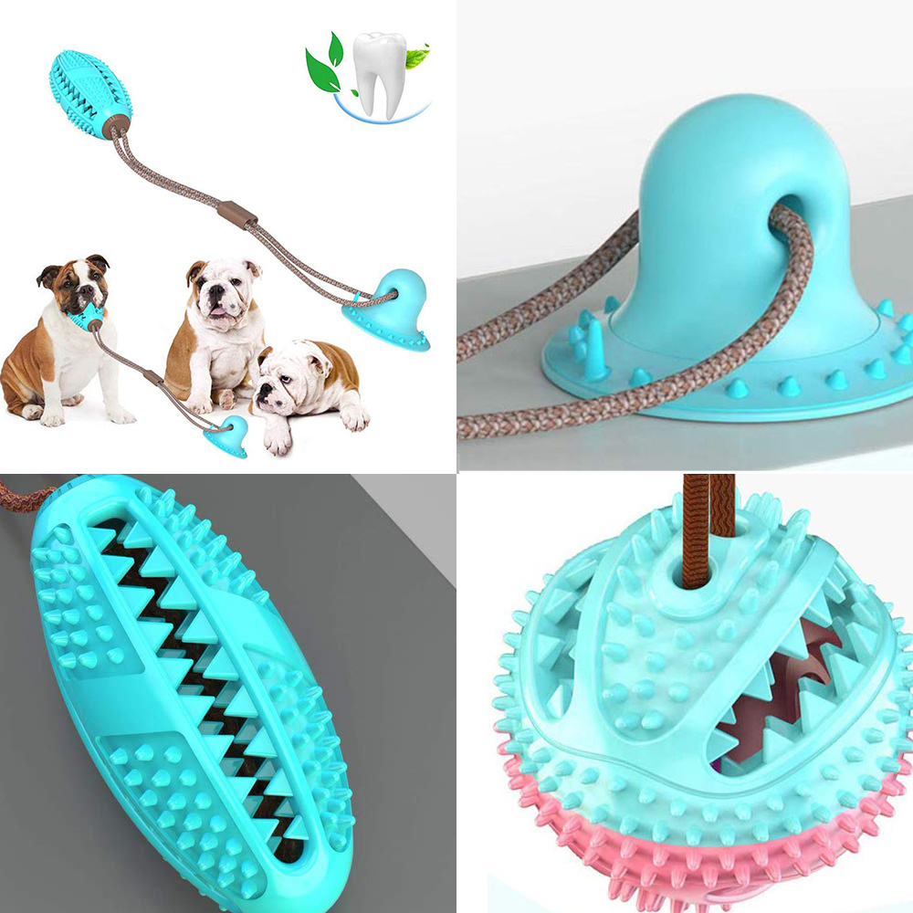 Dog Toys Silicon Suction Cup Tug Interactive Dog Ball - Image 2