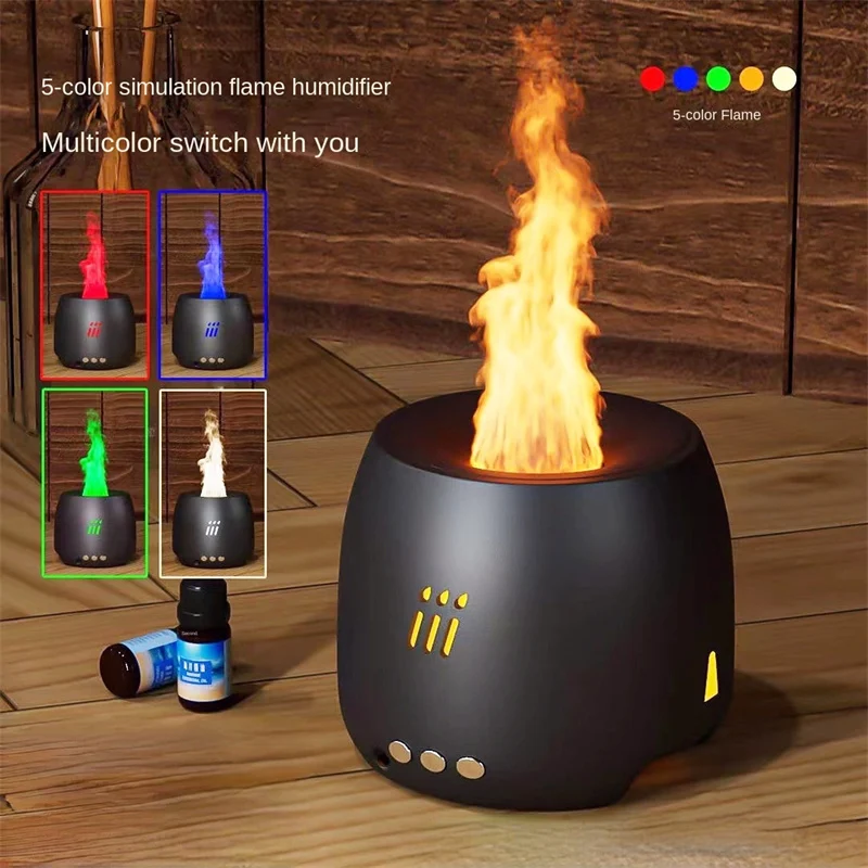Flame Aroma Diffuser Air Humidifier Ultrasonic Cool