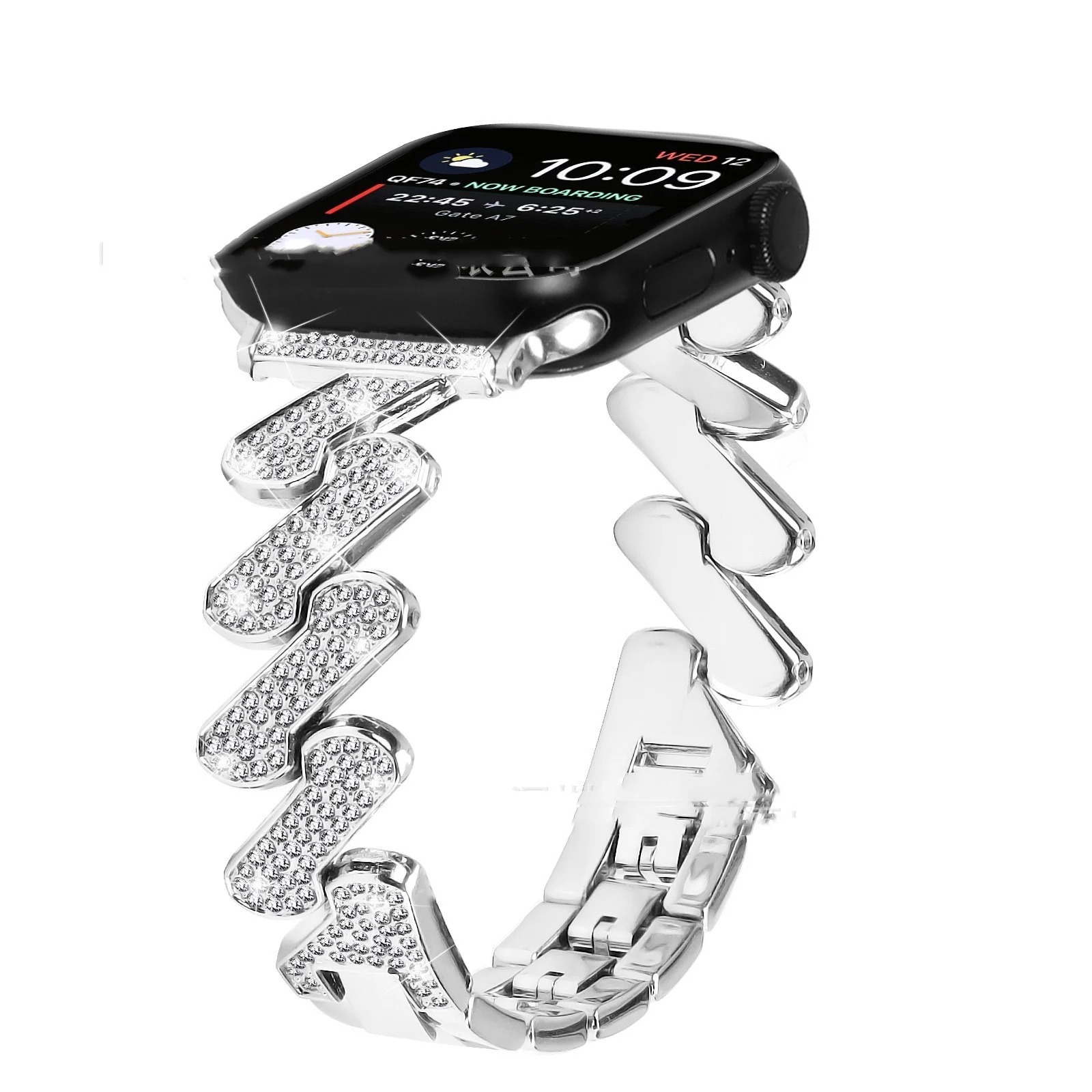 7-word Diamond-embedded Smart Watch Band - Image 4