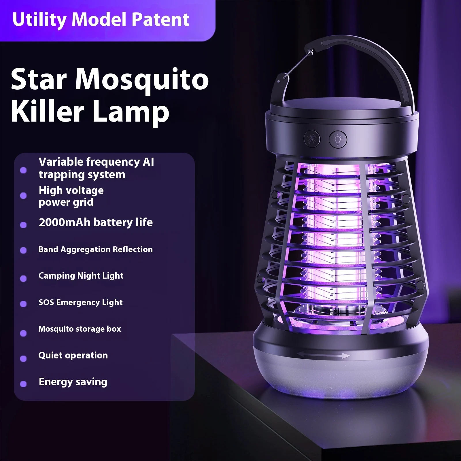 2in1 Mosquito Killer Lamp Electric Fly Catcher USB - Image 7