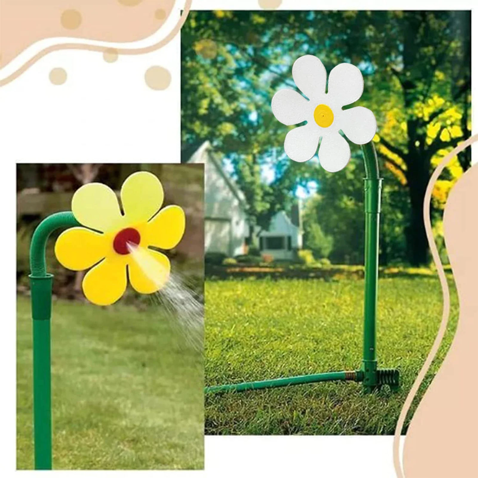 Garden Sprinkler Plastic Sprinkler Sunflower Sprinkler - Image 4