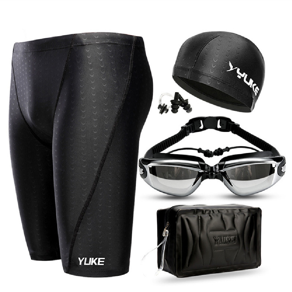 Men's Waterproof Equipment Swimming Cap Goggles Suit - Image 2