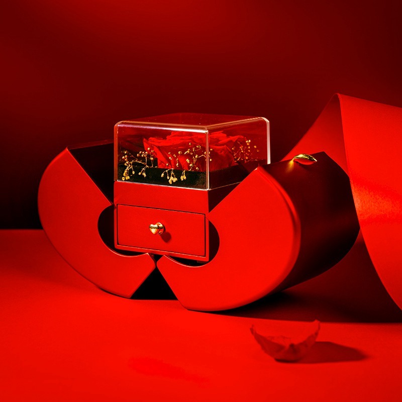 Fashion Jewelry Box Red Apple Christmas Gift Necklace - Image 4