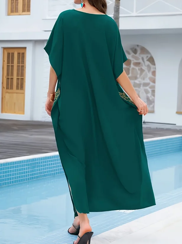 Embroidery Kaftan Dress - Image 2