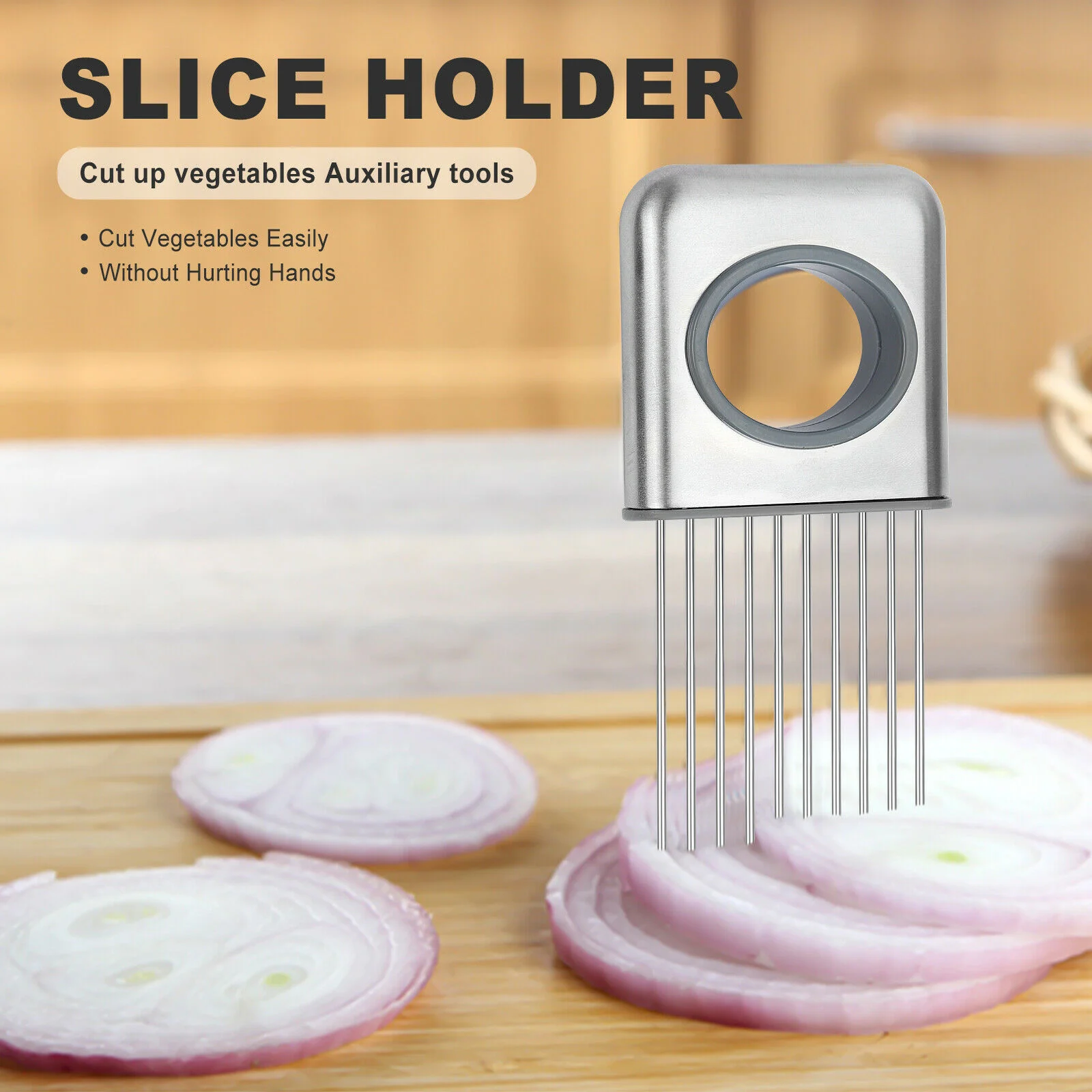 Onion Holder Slicer Vegetable Tools Tomato Cutter - Image 2