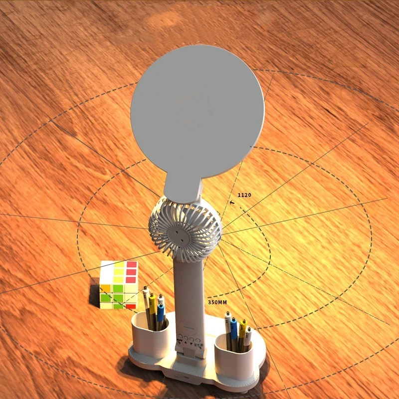 LED Clock Table Lamp USB Chargeable Dimmable Desk Lamp - Image 4