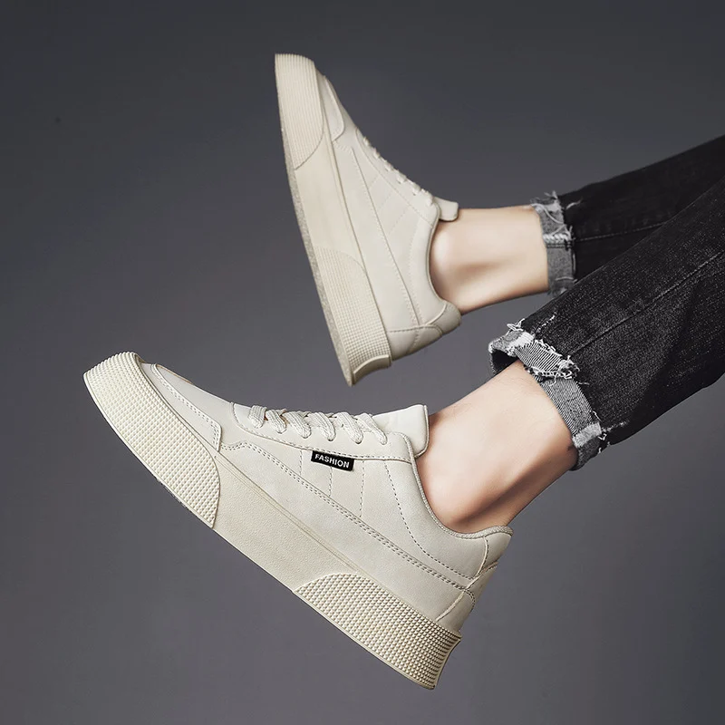 Casual Board Flat Shoes Men Breathable Thick-soled - Image 8