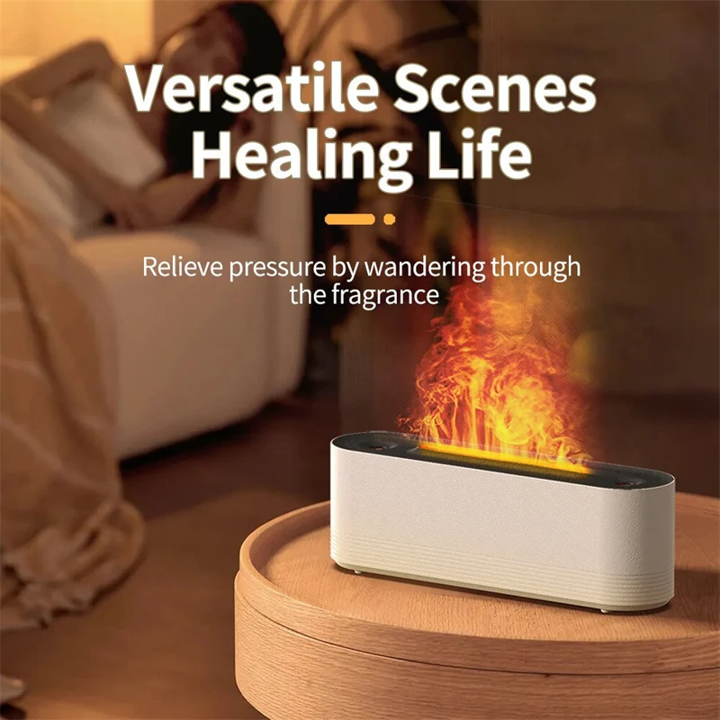 Flame Air Humidifier Ultrasonic 7 Colors Aroma Diffuser - Image 7