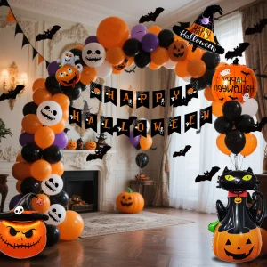 Halloween Hanging Flag Balloon Set Party Decoration