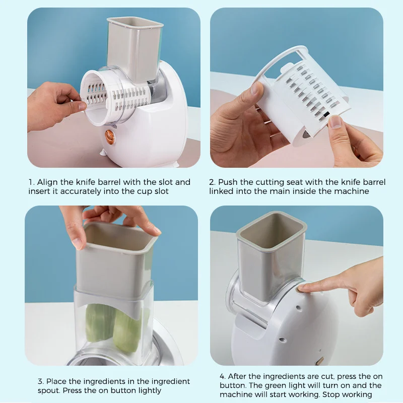Electric Vegetable Slicer Multifunctional Potato Carrot - Image 2