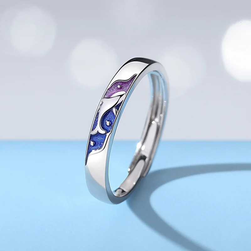 Whale Deer Couple Rings for Women - Image 4