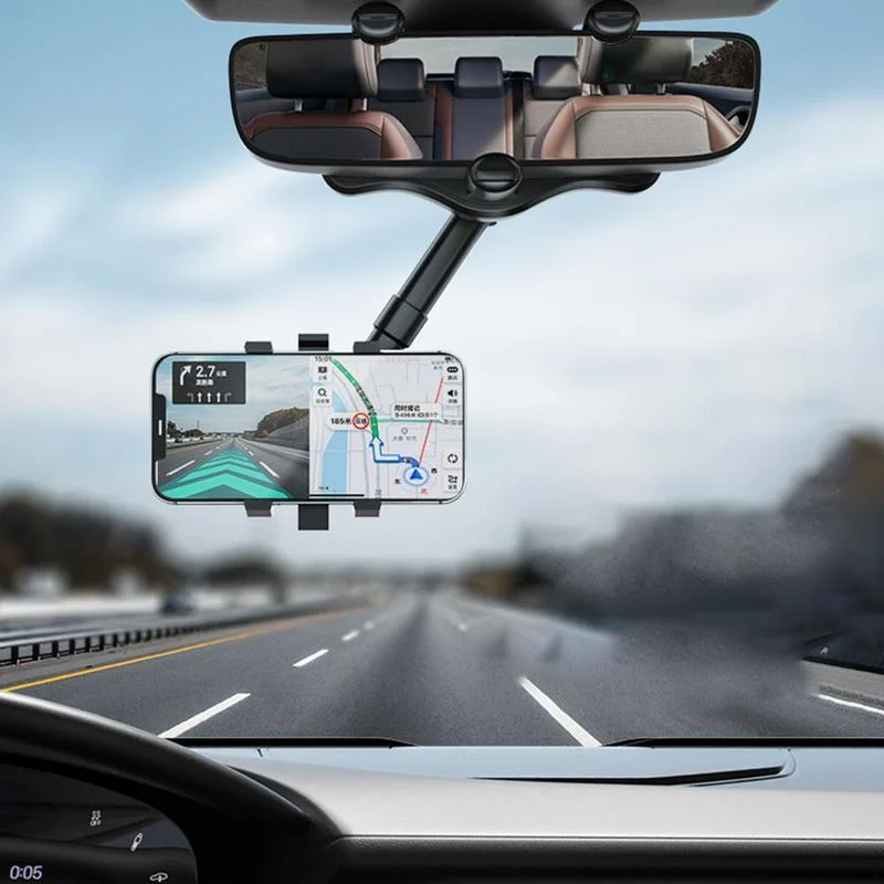 Rearview Mirror Phone Holder for Car Rotatable and - Image 7