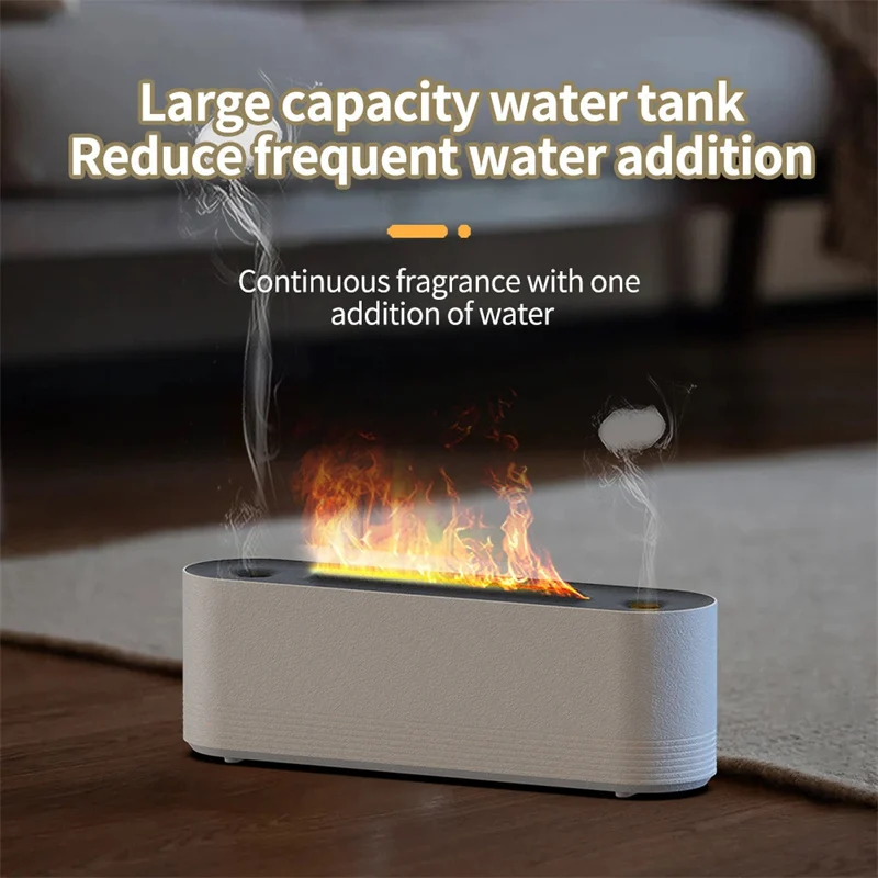 Flame Air Humidifier Ultrasonic 7 Colors Aroma Diffuser - Image 2