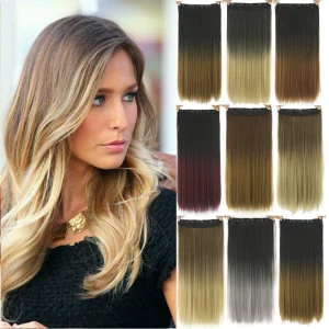 Dyed Gradual Straight Hair Clip Clip