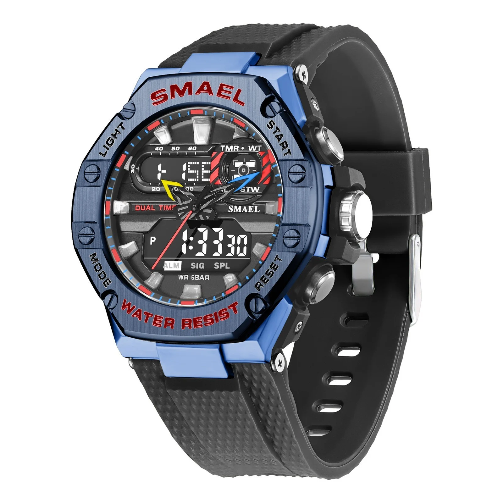 Digital Alloy Electronic Watch Men - Image 4