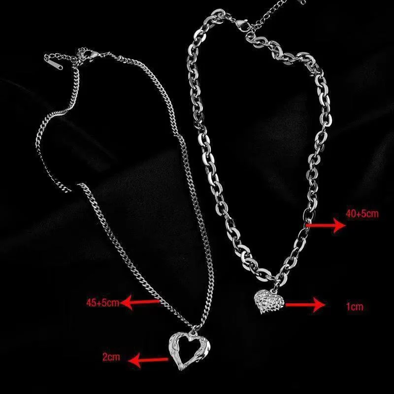 Titanium Steel Angel Wings Love Necklace Irregular - Image 6