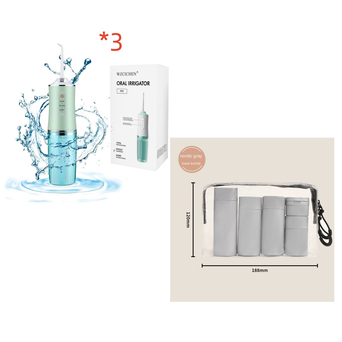 Oral Irrigator 3 Modes USB Rechargeable Water Flosser - Image 7