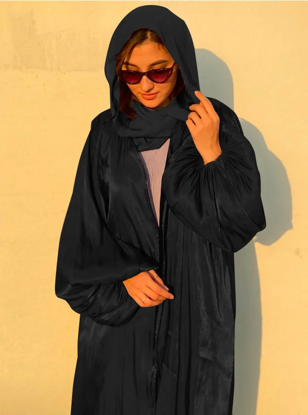 Eid Muslim Abaya Dress Kimono for Women Fashion Shining - Image 2