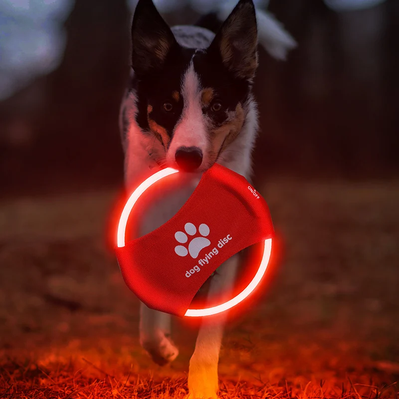 Dog Flying Discs Light Glowing LED LuminousTrainning - Image 2