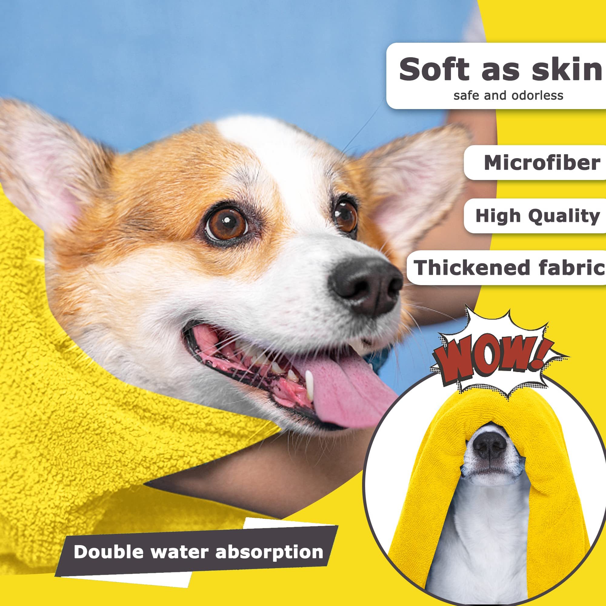 Dog Towels for Drying Dogs Drying Towel Dog Bath Towel - Image 6