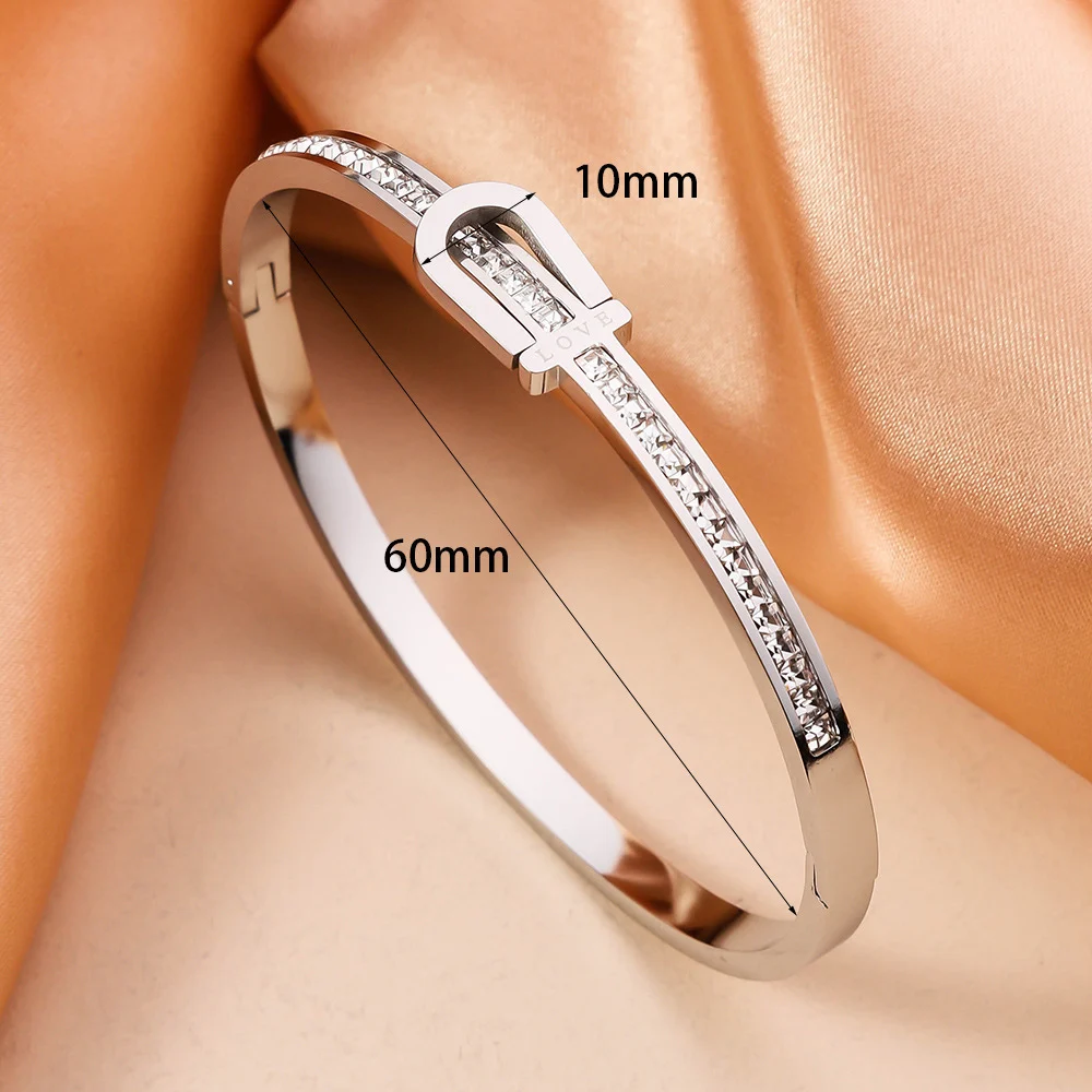 Gold Plating Exquisite Stainless Steel Bracelet Fashion - Image 2