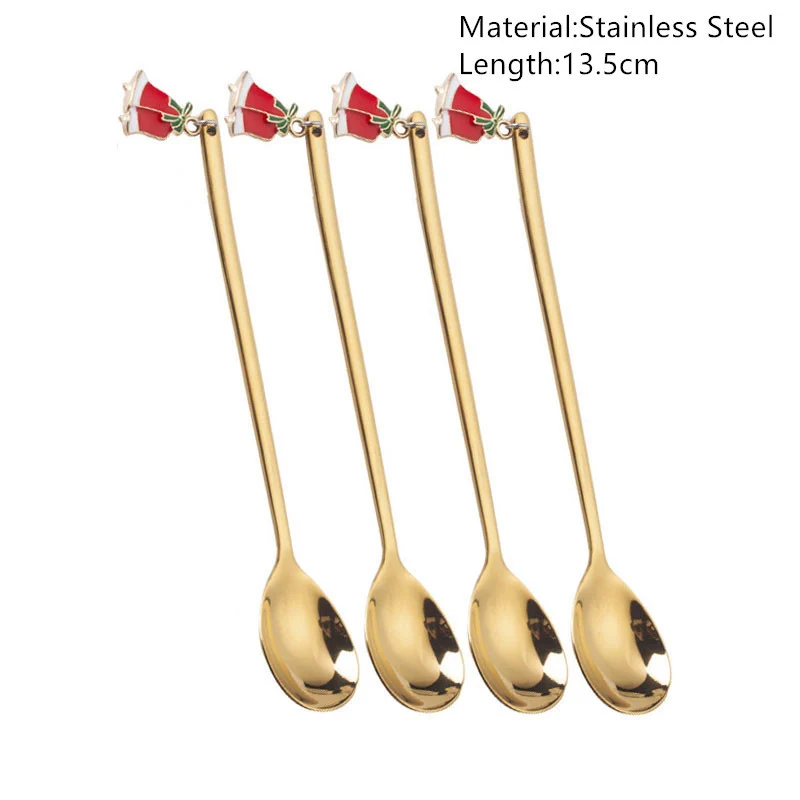 Merry Christmas Spoons Xmas Party Tableware Ornaments - Image 6