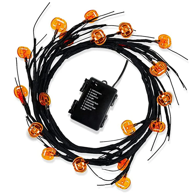 Halloween LED Willow Vine String Light Cool Cartoon Bat - Image 9
