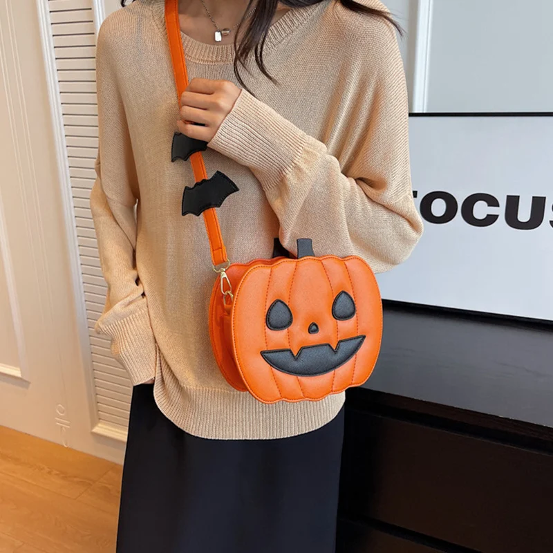 Halloween Bags Funny Pumpkin Cartoon Shoulder Crossbody - Image 5