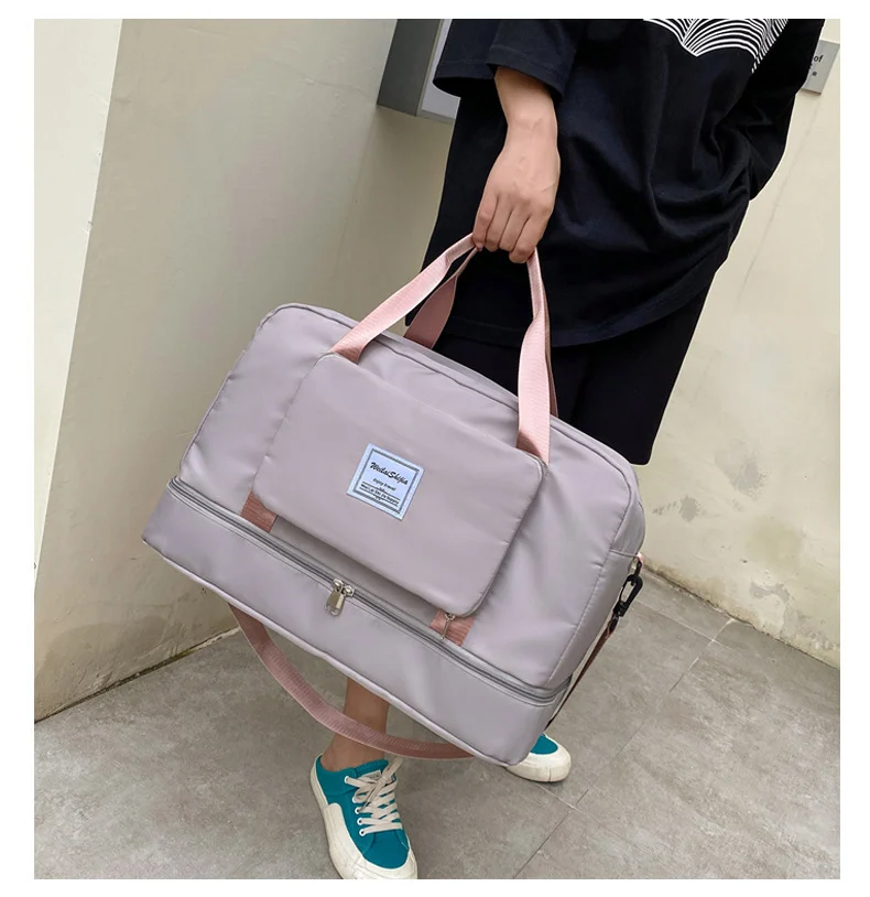 Foldable Travel Duffel Bags Sports Gym Tote Bag Women - Image 5