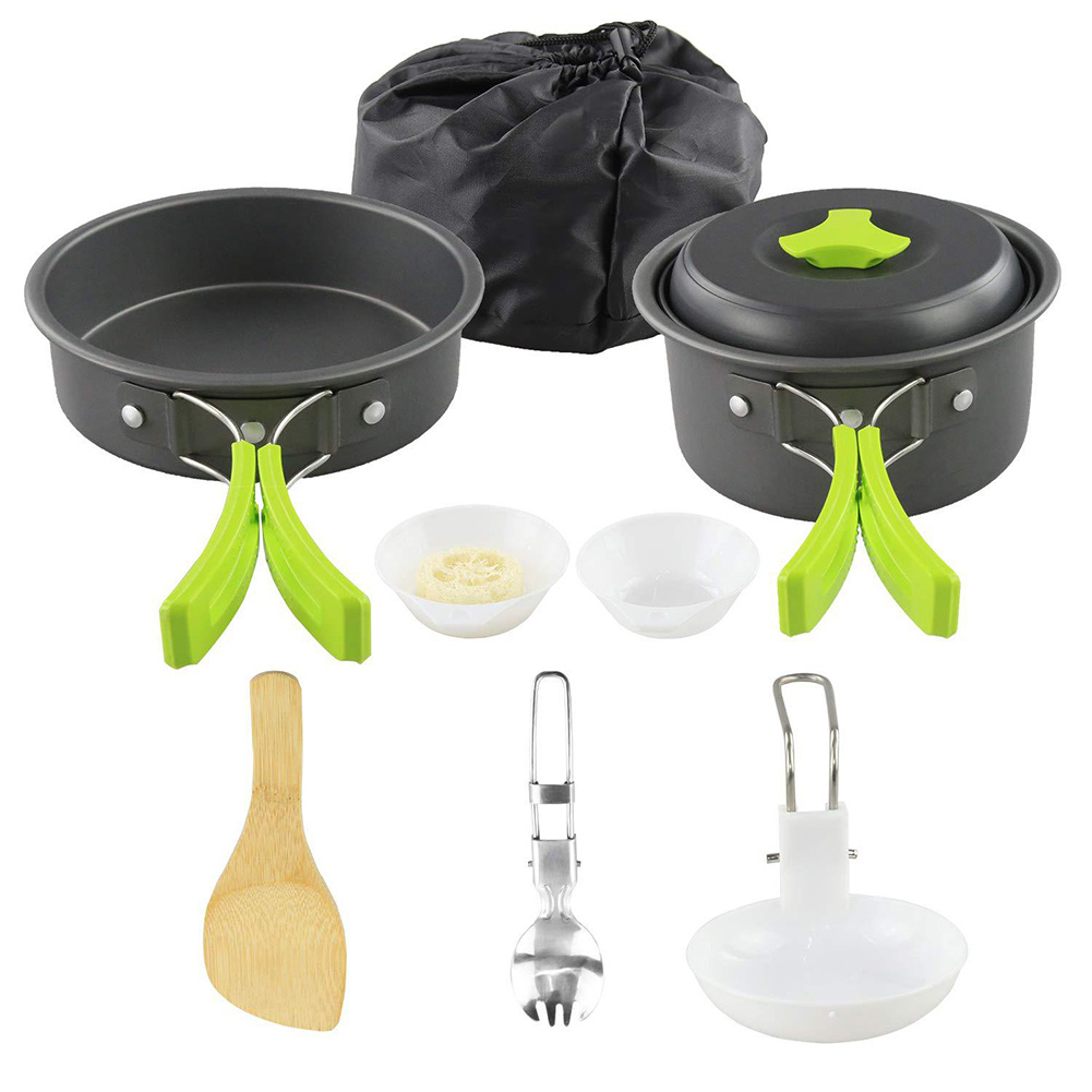 Camping Cookware Kit Outdoor Cooking Set Aluminum - Image 7