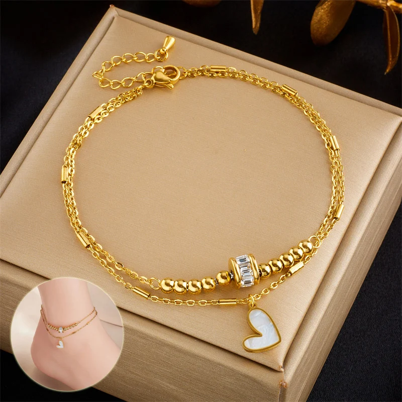Fashion Jewelry Boho Classic Love Heart Ankle Chain