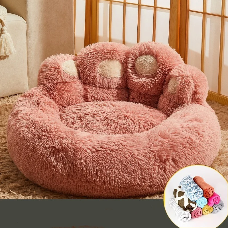 Fluffy Dog Bed Winter Warm Large Pet Products Small - Image 8