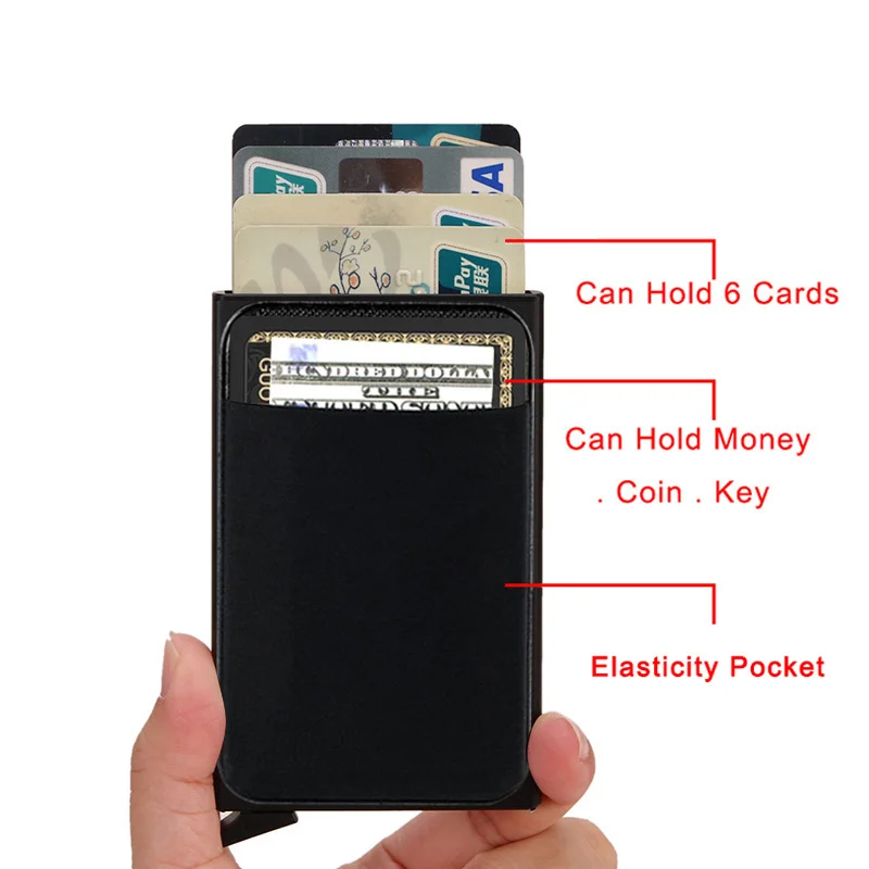 Metal Credit Card Holder Smart Wallet - Image 2