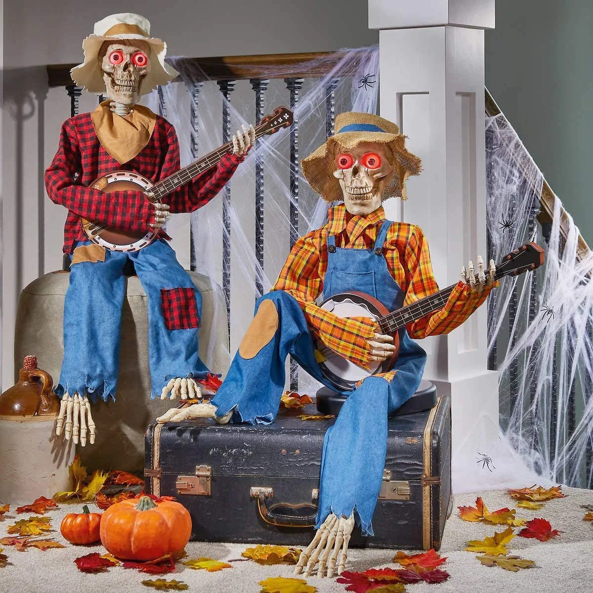 Halloween Luminous Skull Skeleton Decoration Guitarist - Image 2