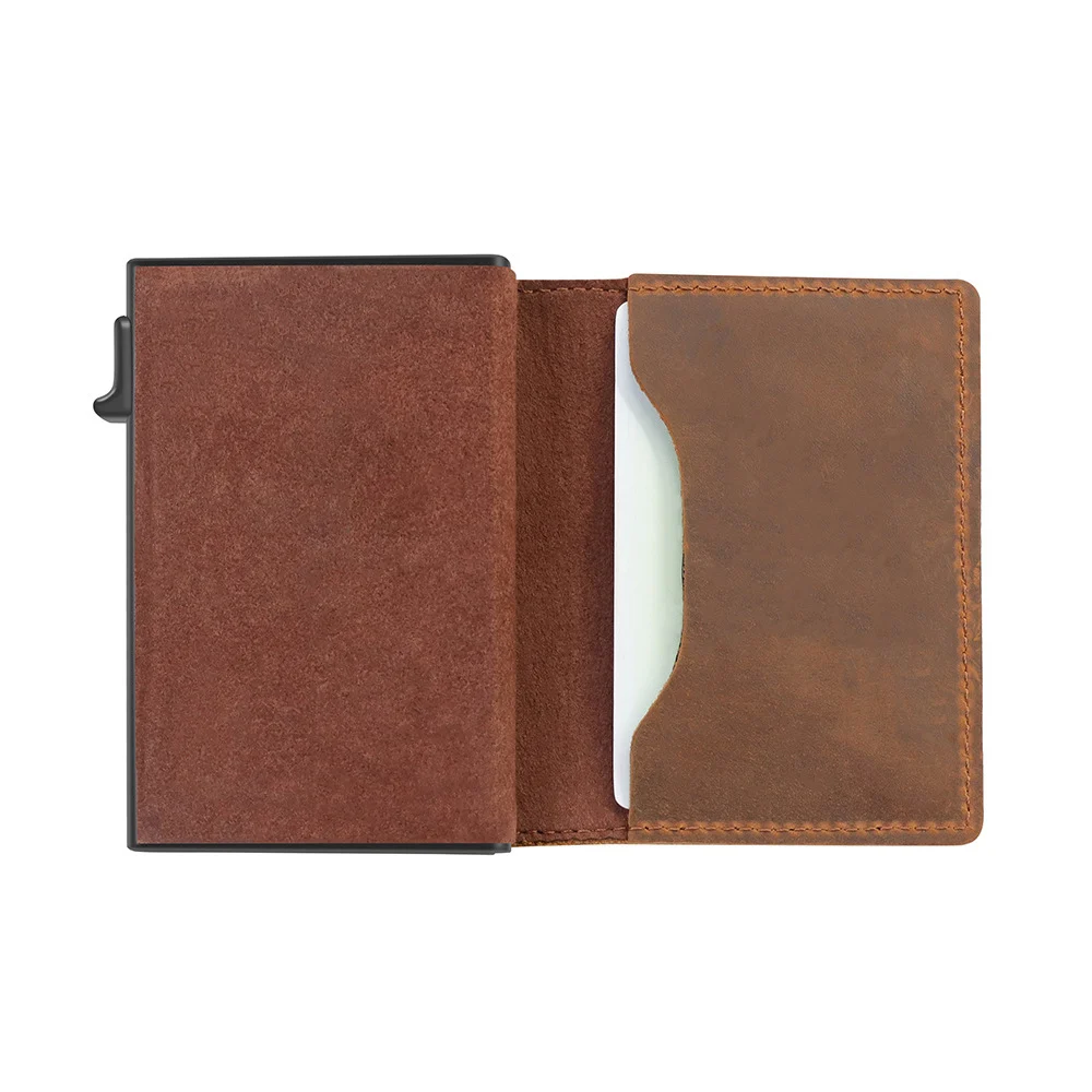 Rfid Card Holder Men Wallets Money Bag Male Black Short - Image 4